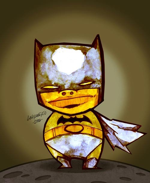 动漫英雄人物蝙蝠侠插画欣赏