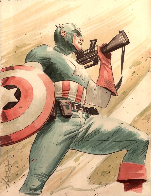 卡通漫画欣赏：漫画英雄人物Captain America
