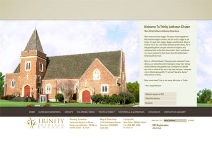 30个国外漂亮的教堂网站设计