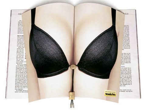Wonderbra魔术胸罩创意杂志广告