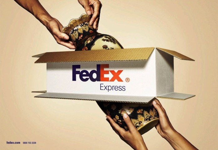 快递品牌FedEx平面广告