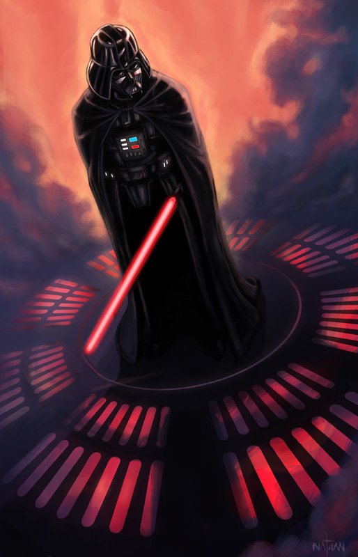机械战将：Darth Vader插画作品