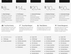 50例网页价格表单的设计欣赏