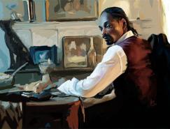 20张漂亮的名人肖像插画