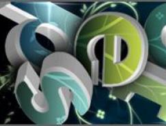 AI与PS结合制作超酷的花纹3D字效果