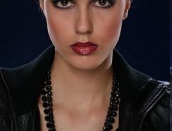 Photoshop淡彩色调冷艳美女