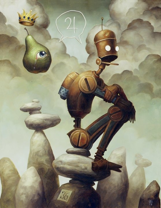 Brian Despain个性的机器人插画