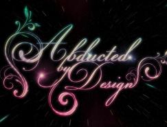 photoshop制作闪亮的花纹艺术字