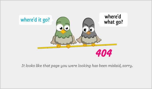 54 个404错误页面欣赏