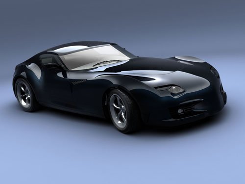 b3 concept car render 3D model