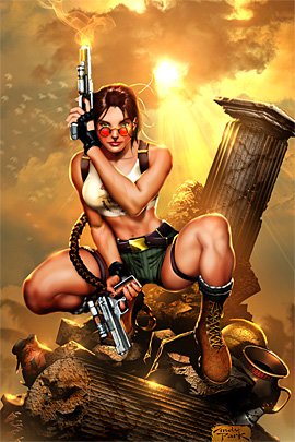 古墓丽影游戏女主角Lara Croft插画欣赏