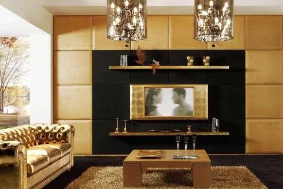 现代Art Deco风格起居室设计