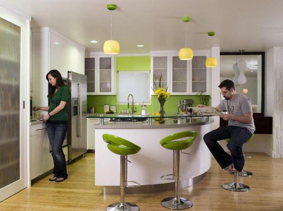 国外绿色系厨房设计欣赏
