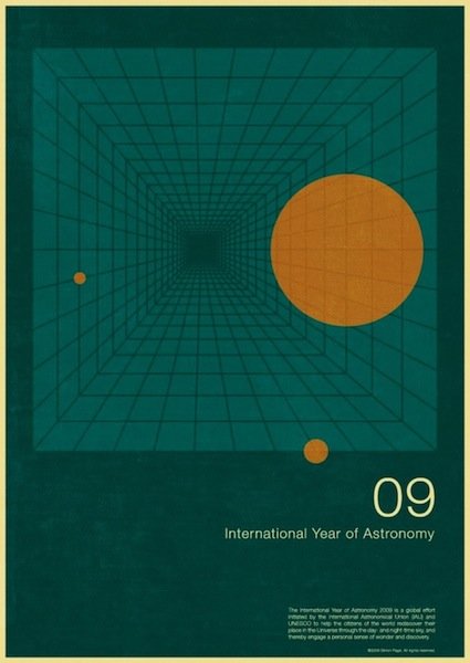 Simon Page设计的2009国际天文年海报