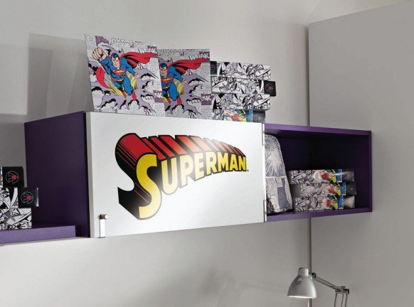 超人和蝙蝠侠装点儿童房