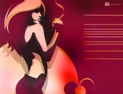 Brano&nbsp;Hlavac性感剪影插画欣赏