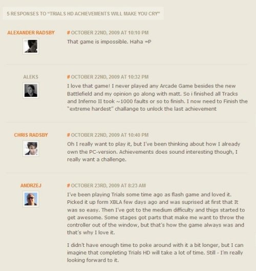 25个优秀博客评论界面设计