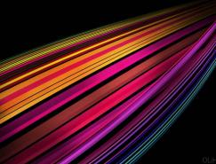 Photoshop制作漂亮的彩色光束