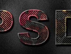 photoshop中制作锈蚀文字效果