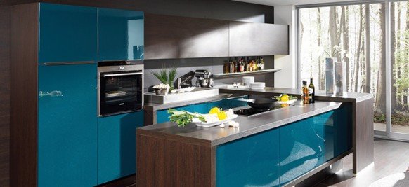 静谧之美: 国外蓝色系厨房设计欣赏