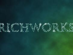 PHOTOSHOP制作破碎的玻璃文本效果