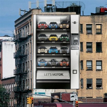MINI Cooper超创意户外广告设计