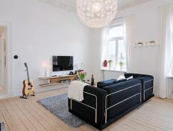 国外一套三居室公寓室内装修设计