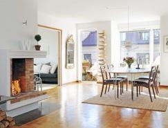 瑞典一套漂亮宽敞的公寓装修设计