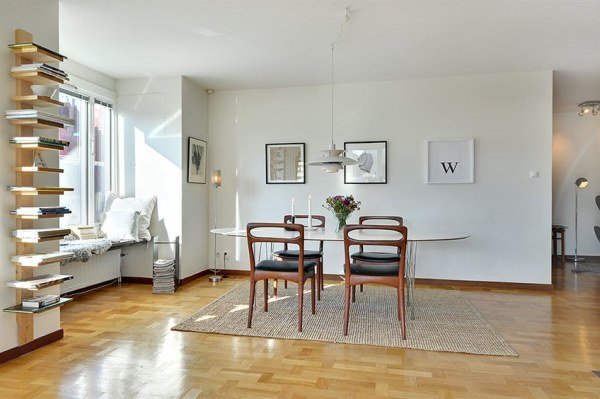 瑞典一套漂亮宽敞的公寓装修设计