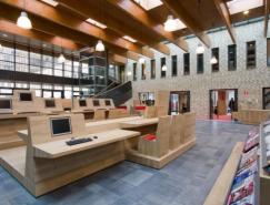 AEQUOY设计的高科技的学校图书室
