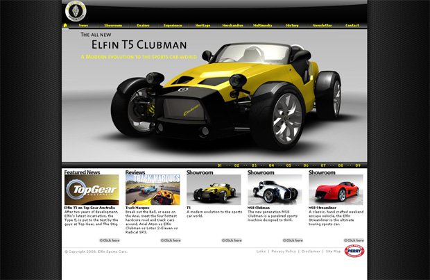 101个漂亮的汽车网站设计