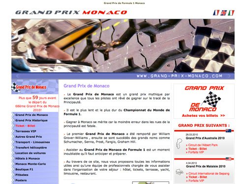 F1车队和赛道网站欣赏