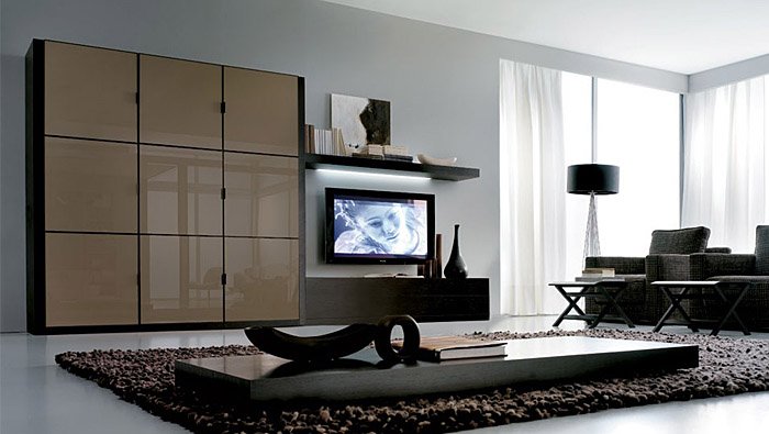 简洁和完美的现代客厅家具设计