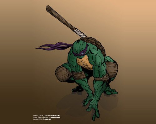 动漫英雄人物：忍者神龟插画欣赏