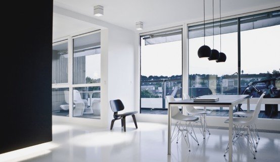 超现代的黑与白：Copenhagen室内设计欣赏