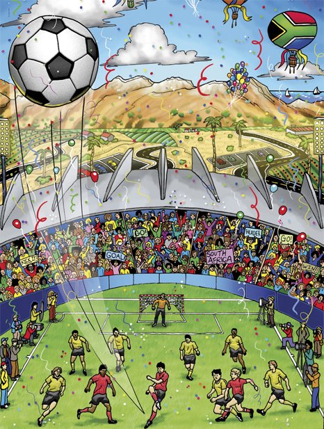 2010年南非世界杯官方艺术海报