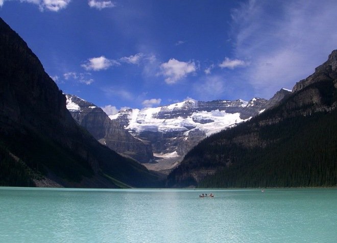 风景秀丽的加拿大路易丝湖