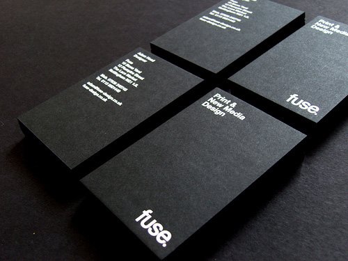 100款新鲜创意的黑色名片设计