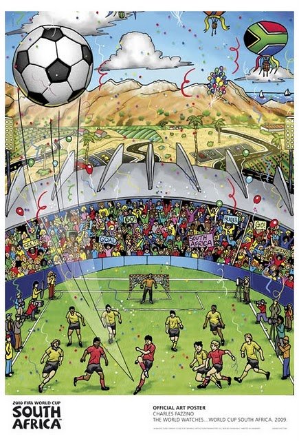 2010年南非世界杯海报设计欣赏