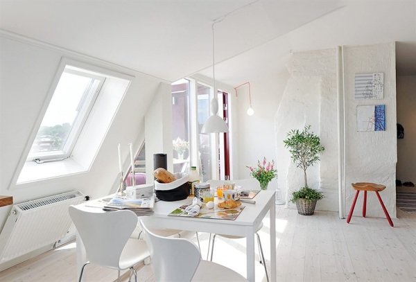 瑞典一套顶楼小公寓设计