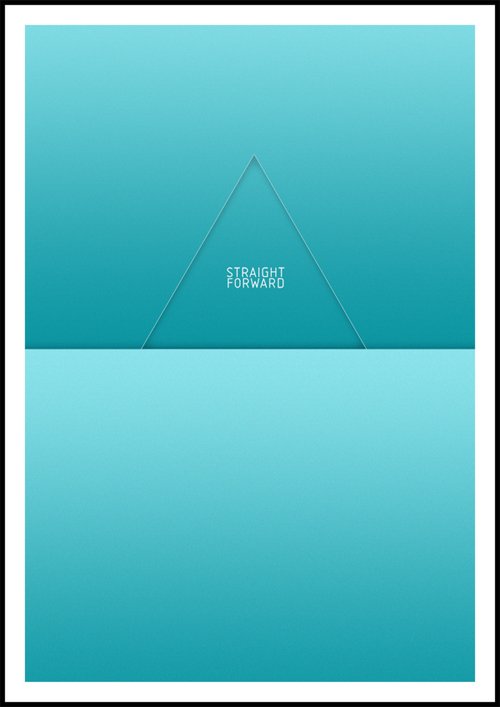 35张应用三角形元素海报设计