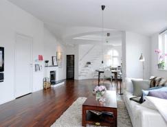 清新漂亮的白色公寓设计