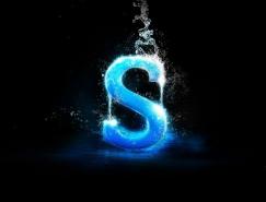 Photoshop打造非常接近自然的海水字效果