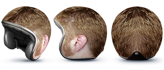 俄罗斯广告公司GOOD!：创意头盔贴膜