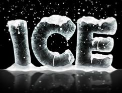 photoshop制作冰冻主题效果字