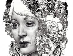 Iain&nbsp;Macarthur漂亮的铅笔人像插画