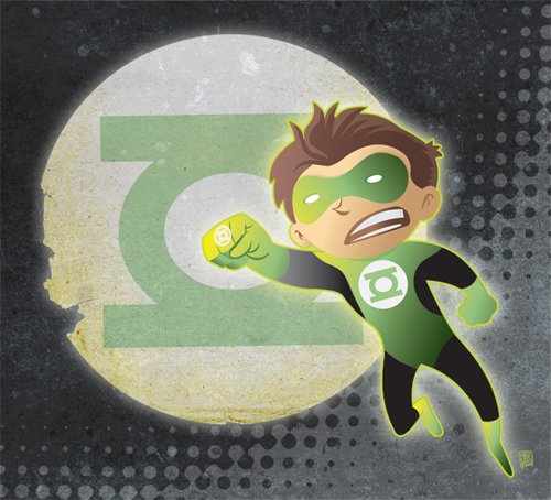 30张漫画人物绿灯侠(Green Lantern)插画作品