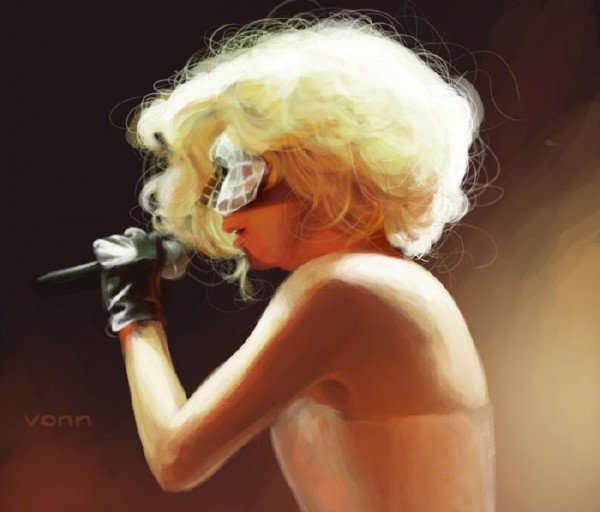 歌星Lady Gaga插画作品欣赏