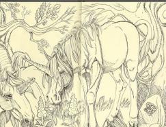 意大利高档手工笔记本品牌：Moleskiner的美丽画作