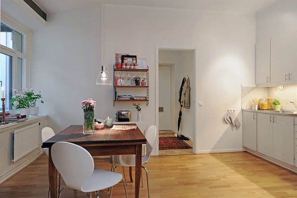 国外50平米小户型单人公寓装修设计